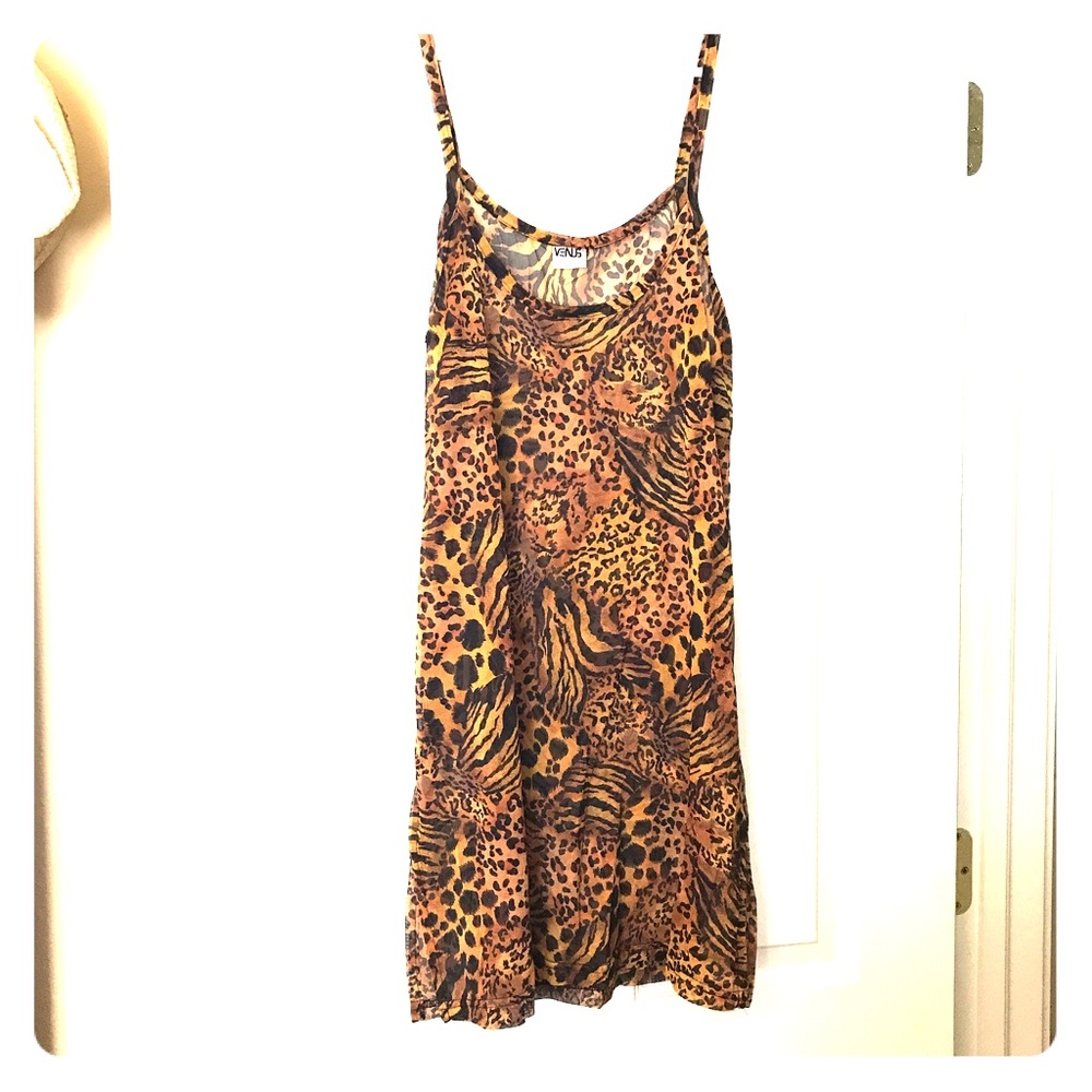 Leopard print beach cover